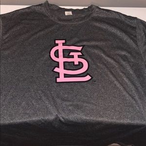 Breast cancer awareness St. Louis cardinal shirt